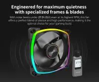 Вентилатор Montech AX140 PWM Fan 140mm ARGB Black 
