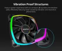 Вентилатор Montech AX140 PWM Fan 140mm ARGB Black 