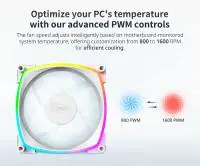 Вентилатор Montech AX120 PWM Fan 120mm ARGB White