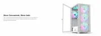 Кутия Montech X3 MESH TG White Mid-tower 6 x Fixed ARGB fans