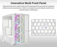 Кутия Montech SKY TWO GX Mid-tower Case TG ARGB White