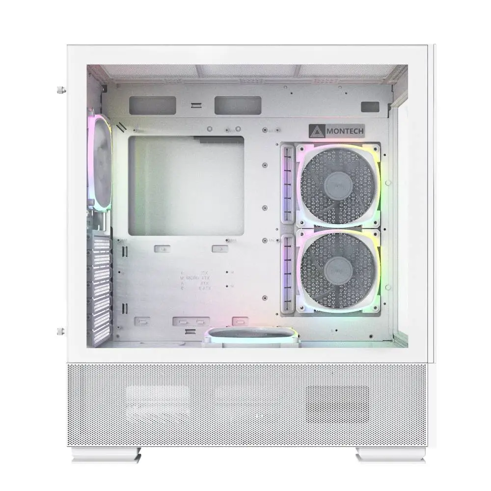 Кутия Montech SKY TWO Mid-tower Case TG ARGB White