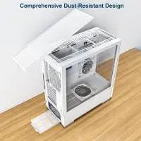 Кутия Montech SKY TWO Mid-tower Case TG ARGB White