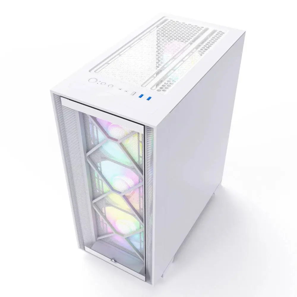 Кутия Montech AIR 1000 PREMIUM Mid-tower Case TG ARGB White