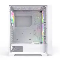 Кутия Montech AIR 1000 PREMIUM Mid-tower Case TG ARGB White