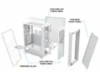 Кутия Montech AIR 1000 LITE Mid-tower Case TG White