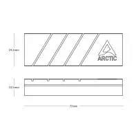 Охладител Arctic M.2 2280 SSD Cooler - M2 Pro (Silver) ACOTH00002A