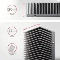 Охладител за SSD диск AXAGON CLR-M2XT Passive, M.2 SSD, 80mm SSD, ALU body