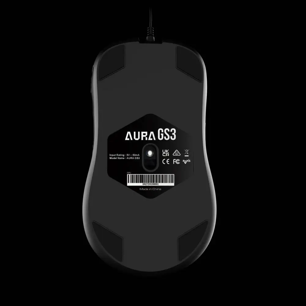 Геймърска мишка GAMDIAS - AURA GS3 - 3600dpi