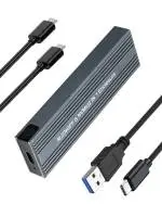 VCom външна кутия за диск Storage Case - M.2 NVMe/SATA/NGFF M/B key - 10Gbps USB3.1 Type-C/A - CU850SN