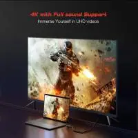 VCom кабел Cable Type-C to DisplayPort - 8K Black - CU422C-1.8m