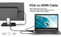 VCom кабел VGA M / HDMI M - CG493A-1.8m