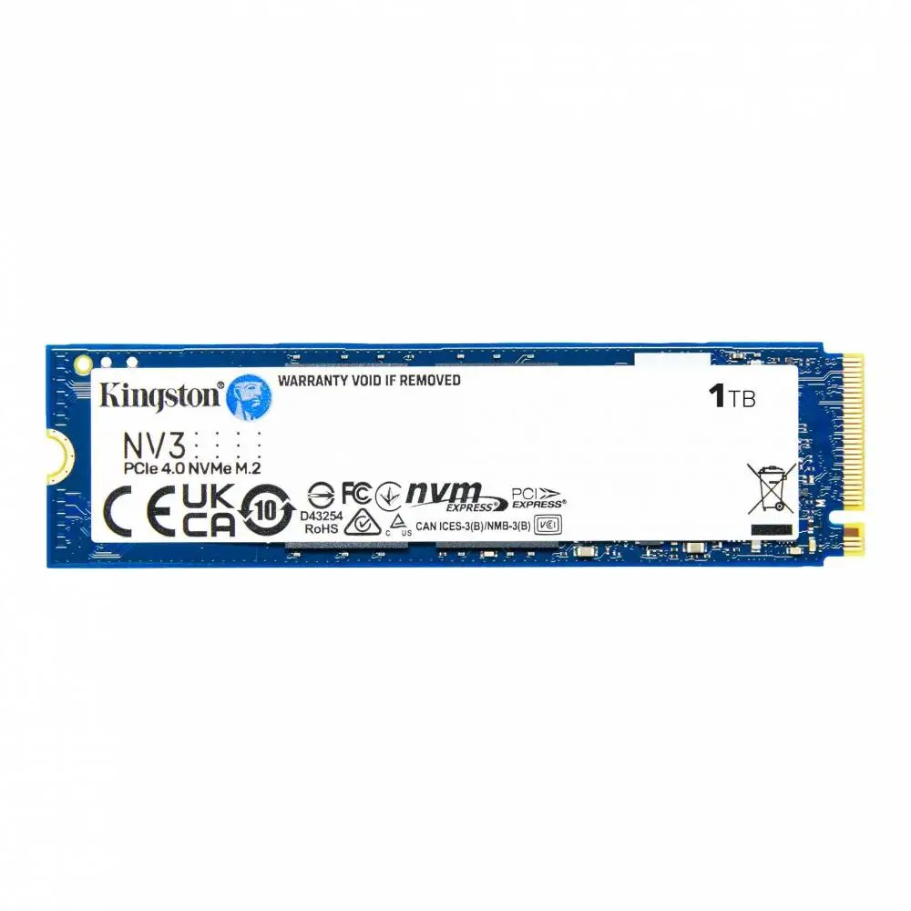 Диск SSD Kingston NV3 1TB M.2 2280 NVMe PCIe Gen 4.0 x4 - SNV3S/1000G