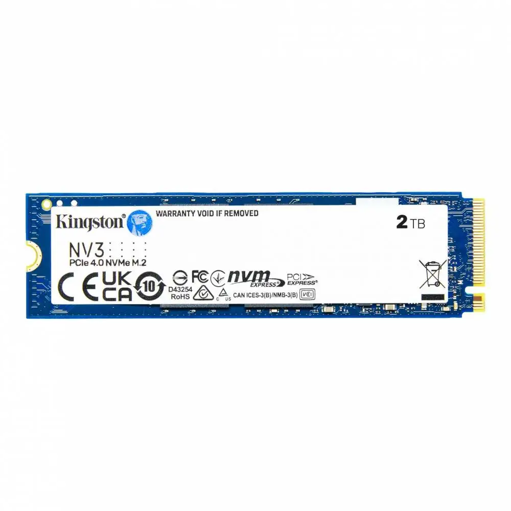 Диск SSD Kingston NV3 2TB M.2 2280 NVMe PCIe Gen 4.0 x4 - SNV3S/2000G