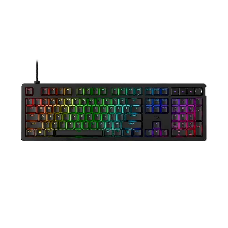 Геймърскa клавиатура HyperX Alloy Rise - Ultra-customizable, Hot-Swappable, Linear Switch, Ful-Size