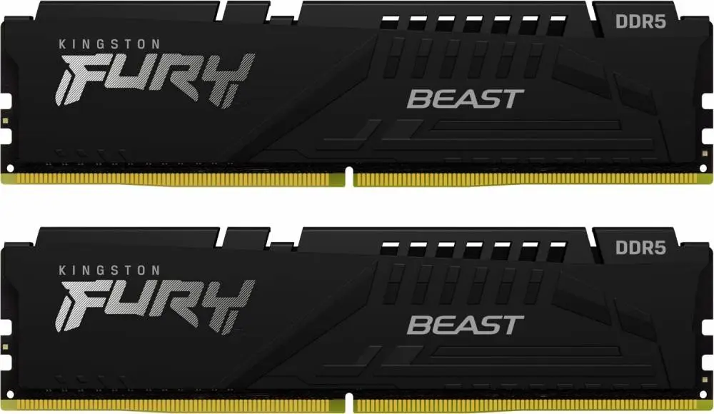 Памет Kingston FURY Beast Black 32GB (2x16GB) DDR5 6000MHz CL36 - KF560C36BBE2K2-32