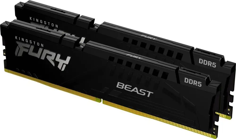 Памет Kingston FURY Beast Black 32GB (2x16GB) DDR5 6000MHz CL36 - KF560C36BBE2K2-32