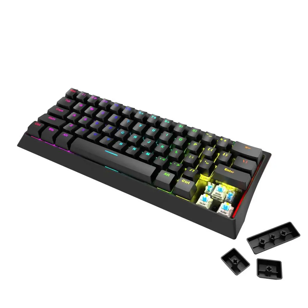 Геймърска механична клавиатура MARVO Hecate 61B - KG962G - BLUE switches