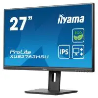 Монитор IIYAMA XUB2763HSU-B1, 27", IPS, FHD 1920x1080, 100Hz, 3ms, USB, HDMI, DP