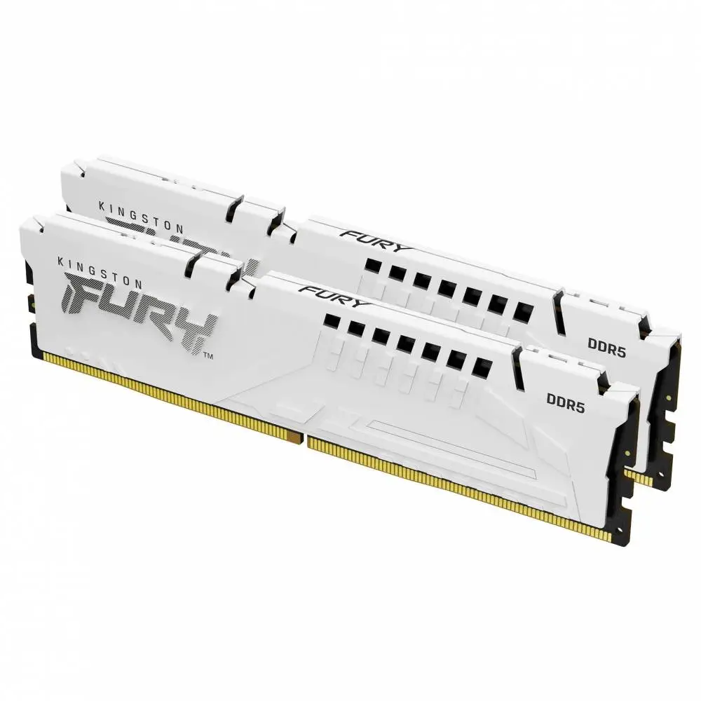 Памет Kingston FURY Beast White 32GB (2x16GB) DDR5 6000MHz CL36 - KF560C36BWE2K2-32