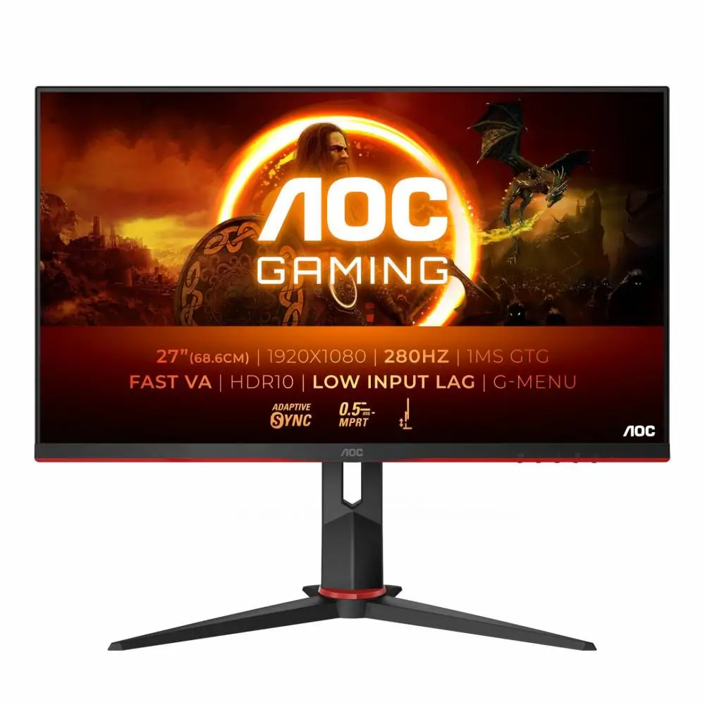 Монитор AOC 27G2ZN3/BK 27", VA, FHD 1920x1080, 280Hz, 0.5ms, Adaptive Sync