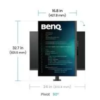 Монитор за програмиране BenQ RD280U, 28.2", Ergo Stand