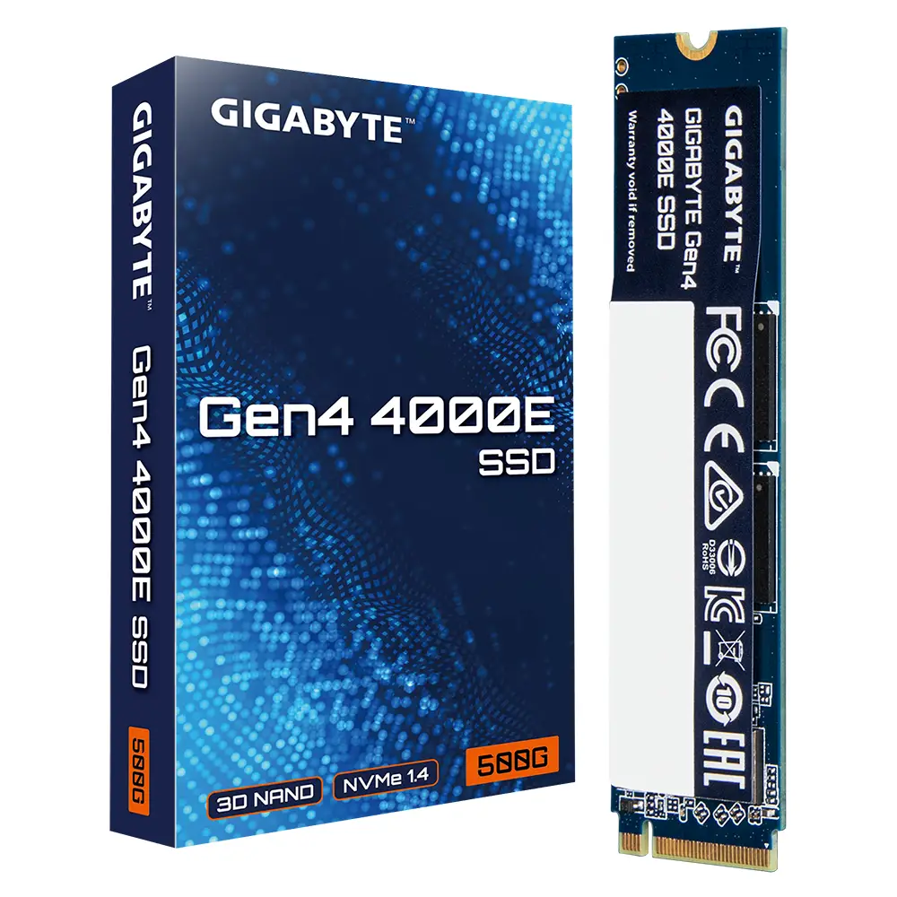 Диск SSD Gigabyte 4000E 500GB M.2 2280 NVMe PCIe 4.0 Gen4