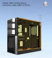 Кутия Geometric Future Model 4 Caliburn Case EATX