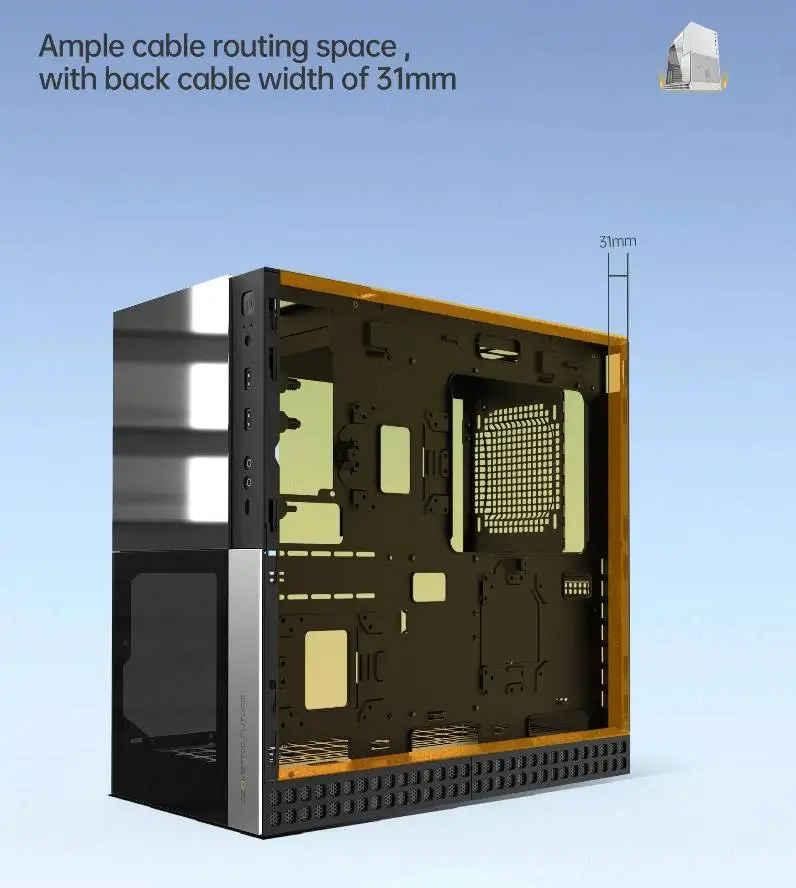 Кутия Geometric Future Model 4 Caliburn Case EATX