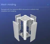 Кутия Geometric Future Model 2 THE ARK Mesh White Case mATX