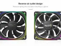 Вентилатор Geometric Future Squama 2503R REVERSE Fan 120mm ARGB White - 1F2503R112011