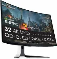 Монитор Dell Alienware AW3225QF 32", 4K QD-OLED, 3840x2160, 240Hz, 0.03ms, HDR, Dolby Vision, HDM 2.1, G-Sync, AMD FreeSync Premium