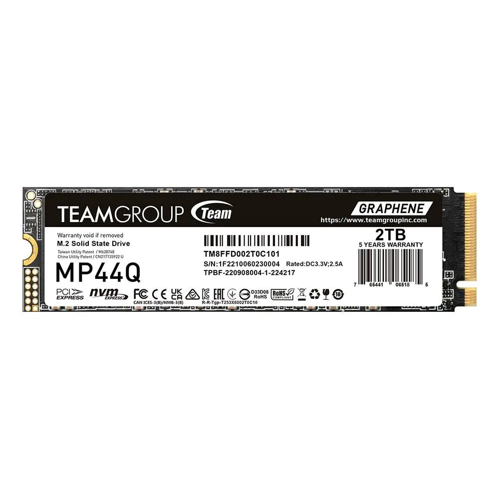 Диск SSD Team Group MP44Q 2TB M.2 2280 NVMe PCIe Gen4x4 - TM8FFD002T0C01
