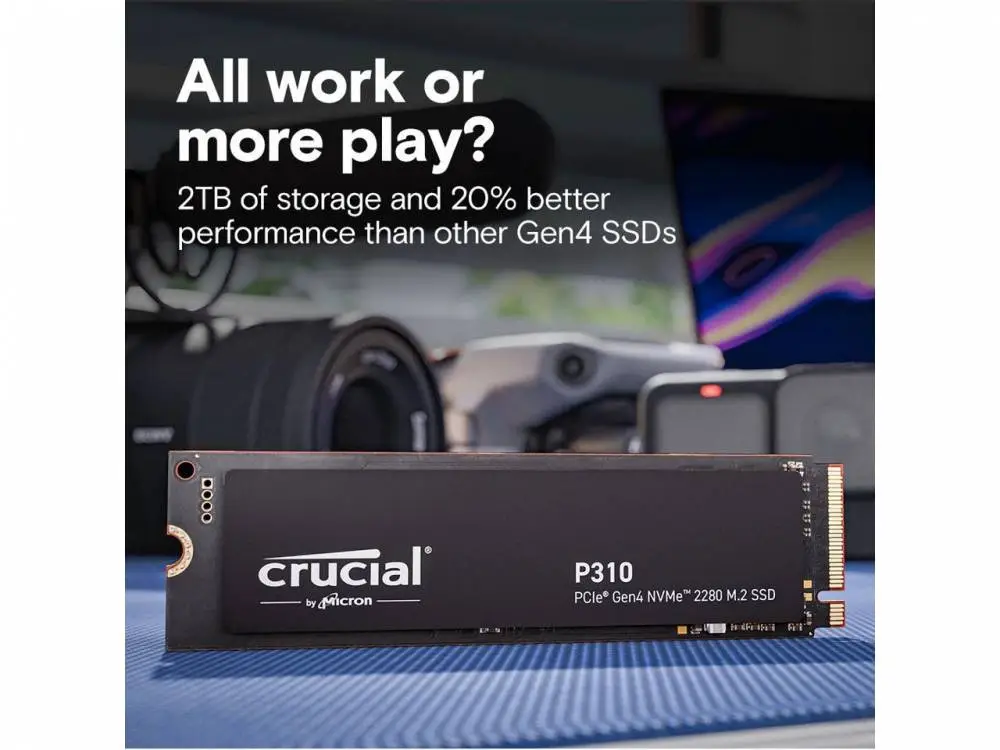 Диск SSD Crucial P310 1TB M.2 2280 NVMe PCIe Gen4x4 - CT1000P310SSD8