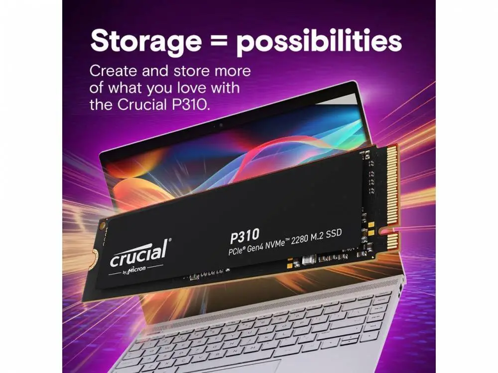 Диск SSD Crucial P310 1TB M.2 2280 NVMe PCIe Gen4x4 - CT1000P310SSD8
