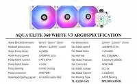 Водно охлаждане Thermalright Aqua Elite 360 White A-RGB V3 Water Cooling