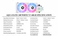 Водно охлаждане Thermalright Aqua Elite 240 White A-RGB V3 Water Cooling