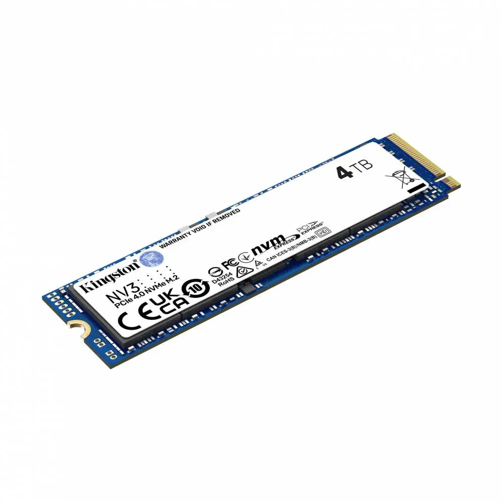 Диск SSD Kingston NV3 4TB M.2 2280 NVMe PCIe Gen 4.0 x4 - SNV3S/4000G