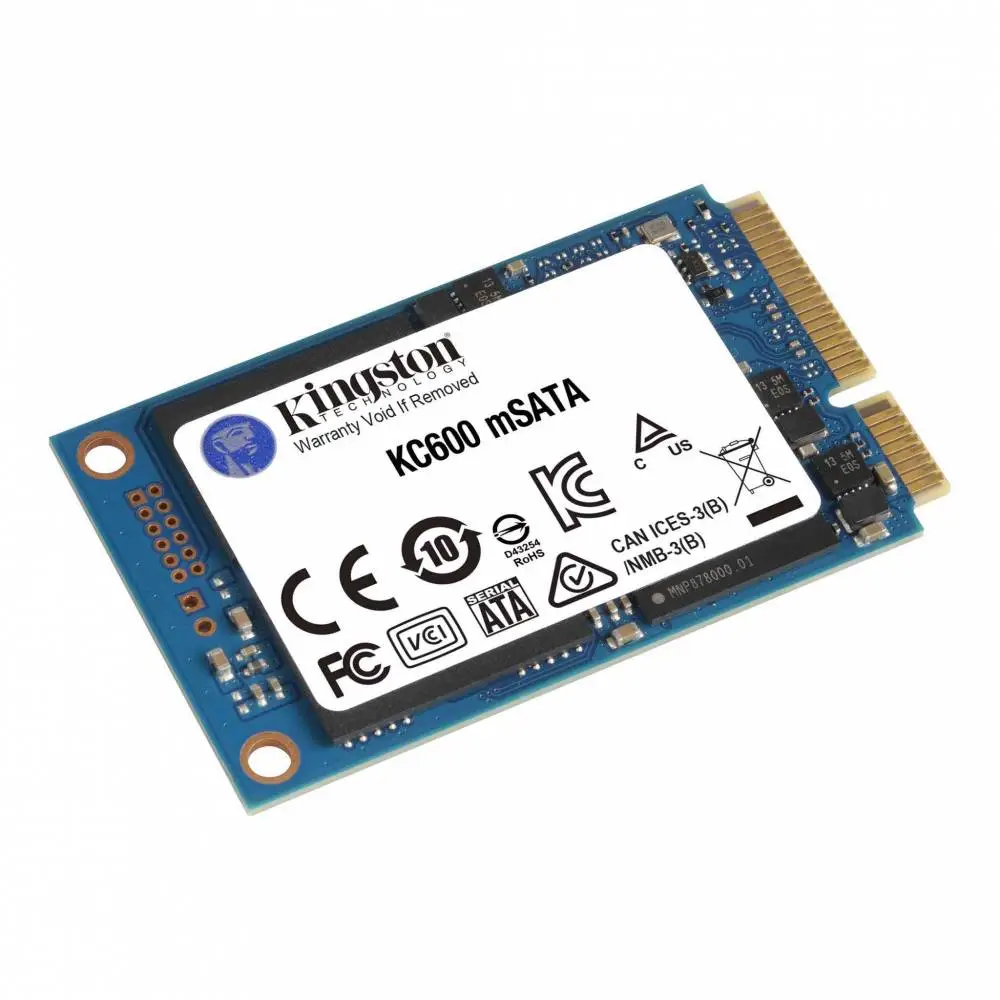 Диск SSD Kingston KC600 1TB mSATA SATA 6Gb/s 3D TLC - SKC600MS/1024G