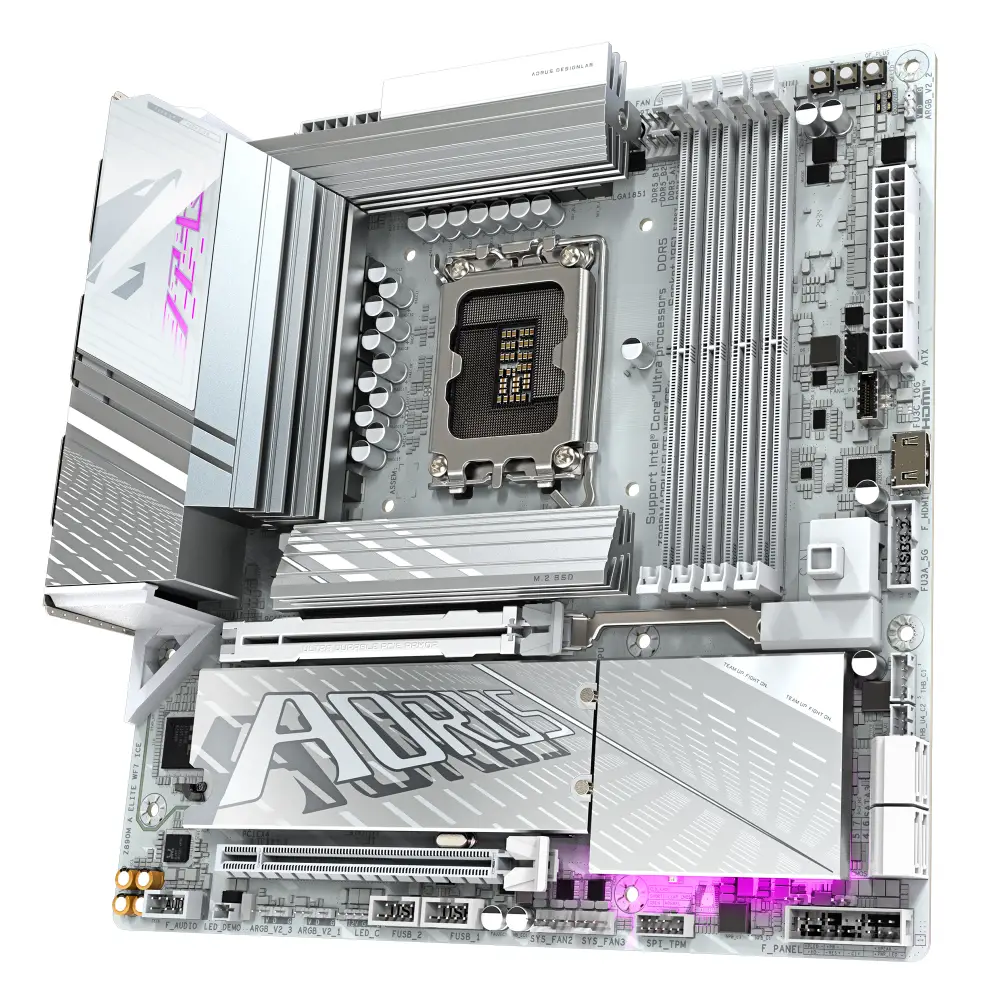 Дънна платка GIGABYTE Z890M AORUS ELITE WIFI 7 ICE LGA1851