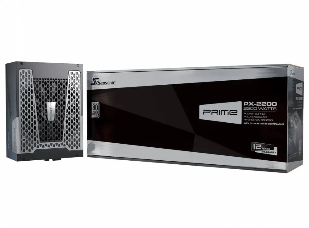 Захранване Seasonic PRIME PX-2200 PSU ATX 3.1 2200W Platinum PCIe Gen 5