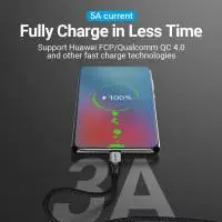 Vention Кабел USB 2.0 Type-C to Type-C - 1.0M Black 5A Fast Charge - TAEHF