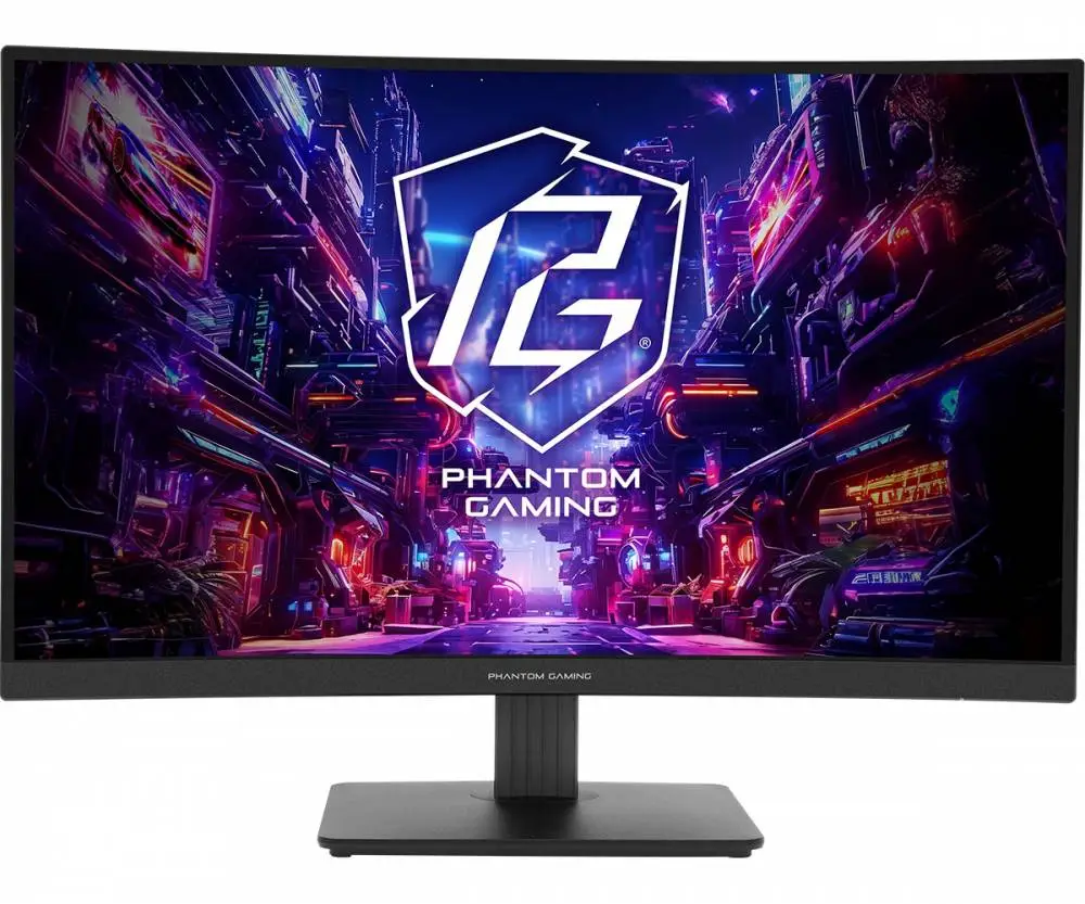 Монитор Asrock PG27QRT1B, 27", VA Curved 1500R, WQHD 2560x1440, 180Hz, 1ms, HDR400, AMD FreeSync Premium