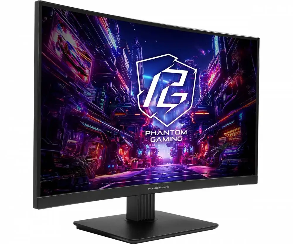 Монитор Asrock PG27QRT1B, 27", VA Curved 1500R, WQHD 2560x1440, 180Hz, 1ms, HDR400, AMD FreeSync Premium