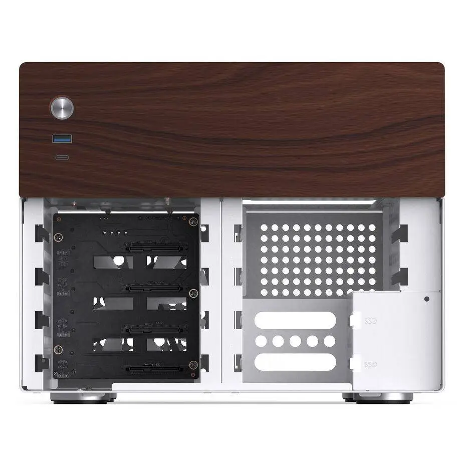 Кутия Jonsbo N4 NAS mATX Бяла
