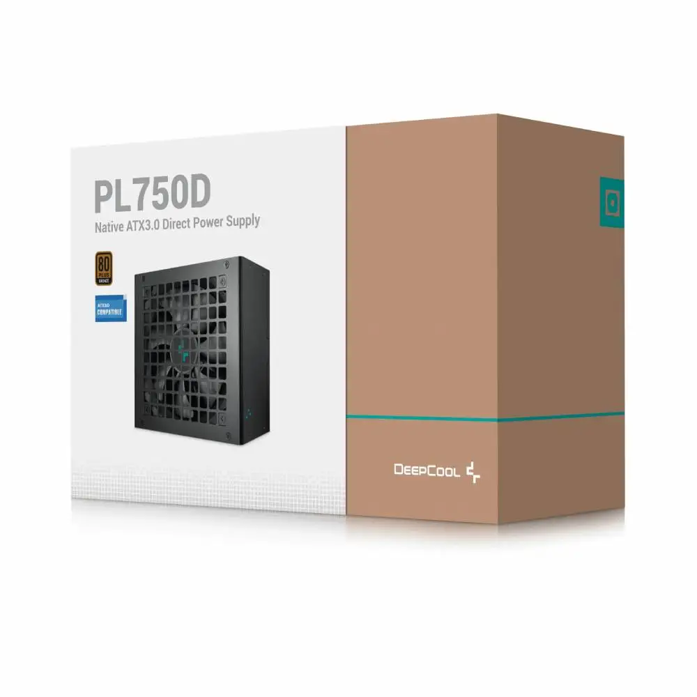 Захранване DeepCool PL750-D PSU ATX 3.0 750W 80 Plus Bronze - R-PL750D-FC0B-EU