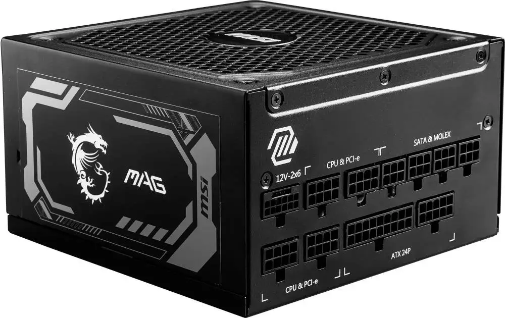 Захранване MSI MAG A1000GL PCIE5 1000W 80 Plus Gold ATX 3.1, PCIe 5.1 PSU