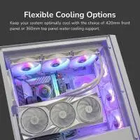 Кутия Cougar UNIFACE RGB Mid-Tower Case White - CGR-5C78W-RGB
