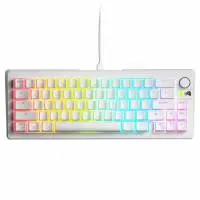 Геймърска механична клавиатура Glorious GMMK 3 65% White - Fox HE Switches