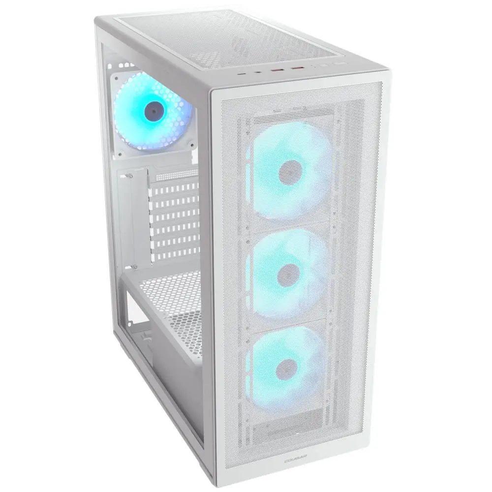 Кутия Cougar MX220 RGB White Mid-Tower Case - CGR-2AC8W-RGB